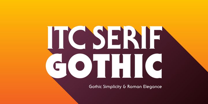 Пример шрифта ITC Serif Gothic
