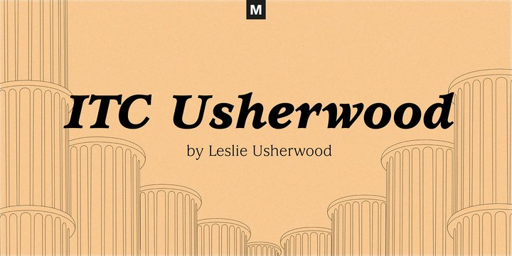 Пример шрифта ITC Usherwood