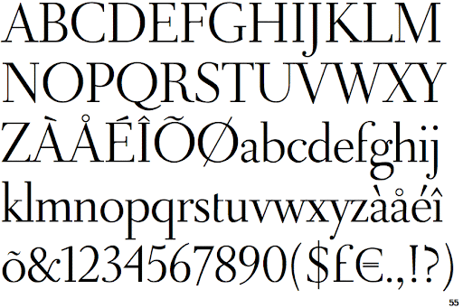 Пример шрифта Linotype Decoration Pi