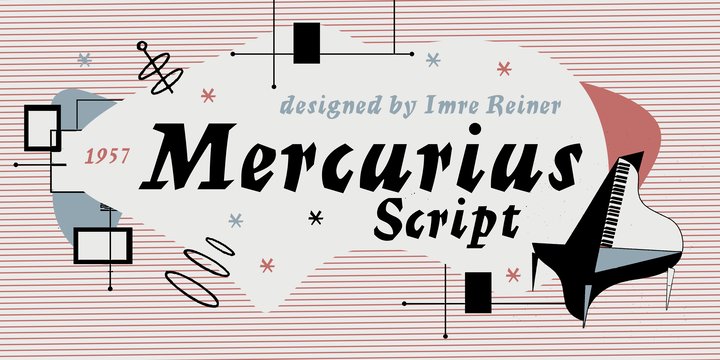 Пример шрифта Mercurius