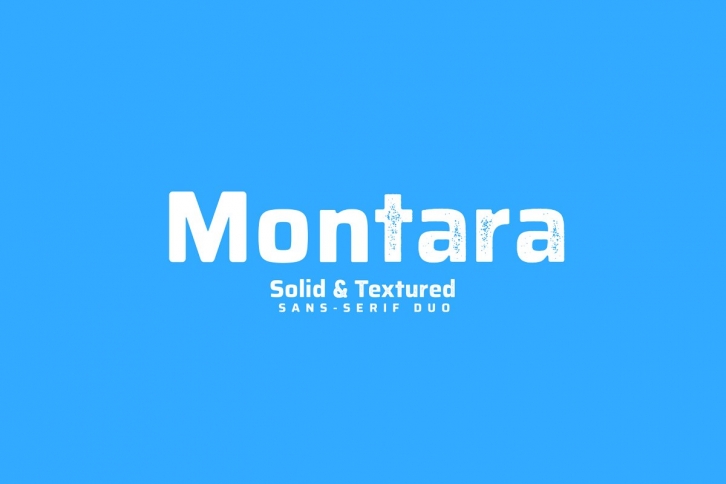 Пример шрифта Montara