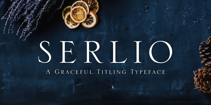 Пример шрифта Serlio