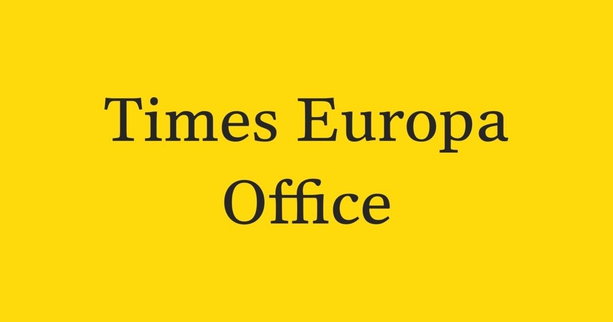 Пример шрифта Times Europa