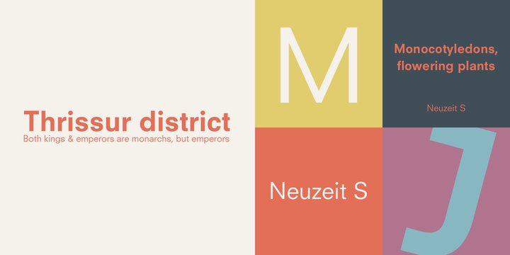 Пример шрифта Neuzeit S