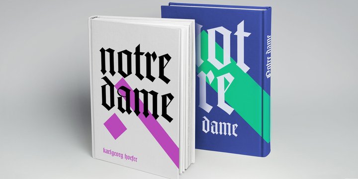 Пример шрифта Notre Dame
