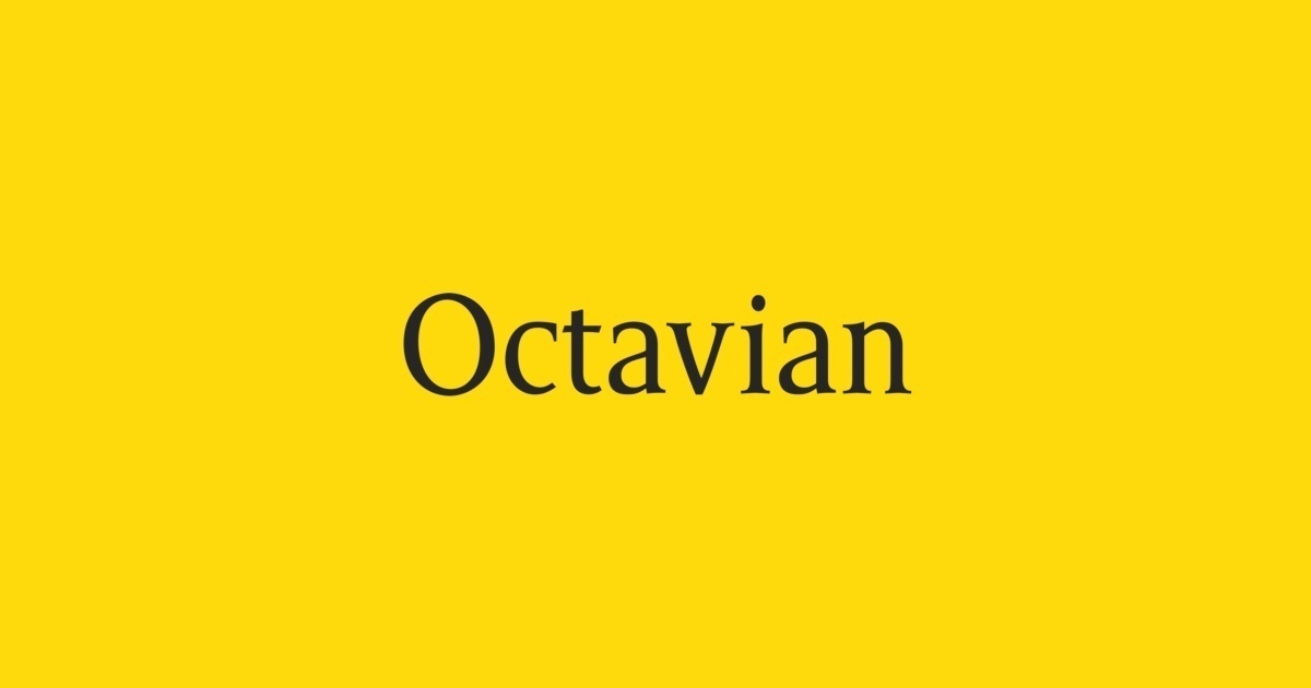 Пример шрифта Octavian
