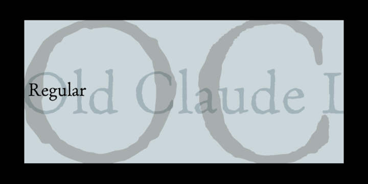 Пример шрифта Old Claude LP