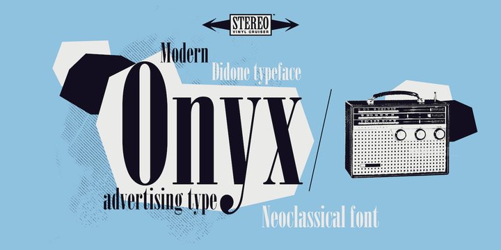 Пример шрифта Onyx