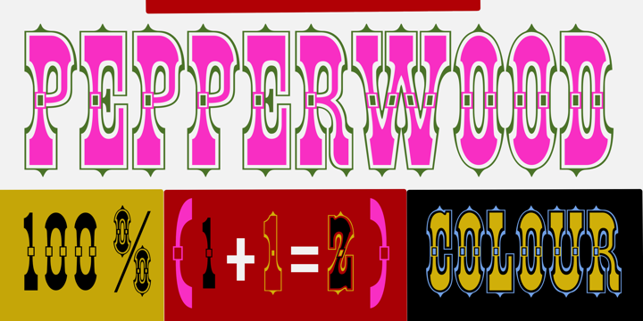 Пример шрифта Pepperwood