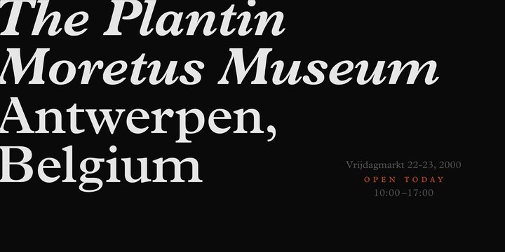 Пример шрифта Plantin Bold
