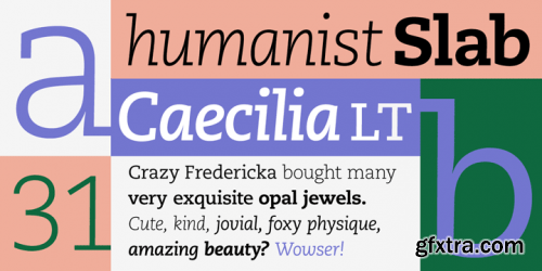 Пример шрифта Caecilia