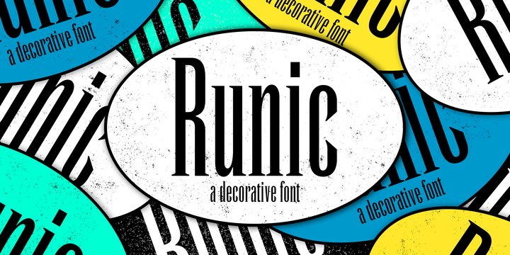 Пример шрифта Runic