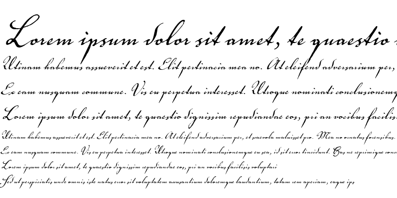 Пример шрифта Voluta Script Pro Regular