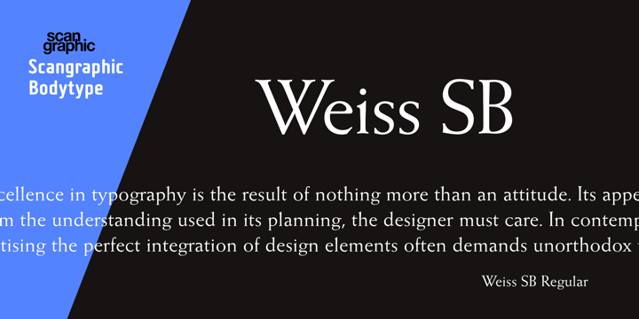 Пример шрифта Weiss