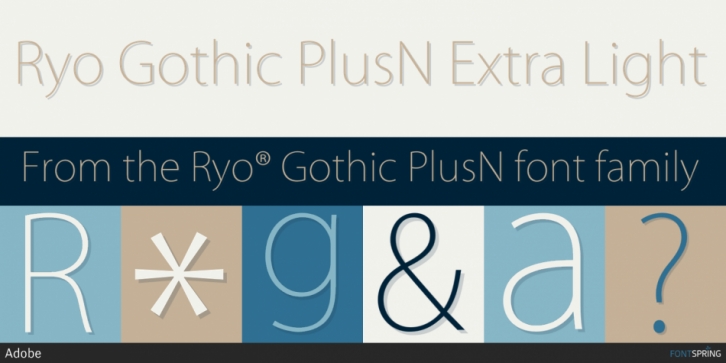 Пример шрифта Ryo Gothic PlusN