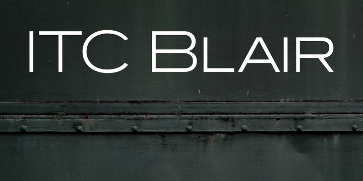 Пример шрифта Blair ITC