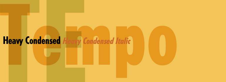 Пример шрифта Tempo