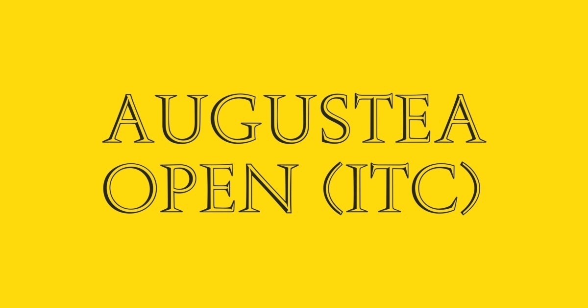 Пример шрифта Augustea Open
