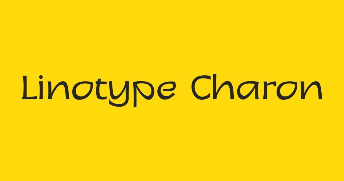 Пример шрифта Linotype Charon