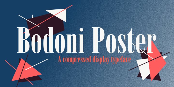 Пример шрифта Poster Bodoni