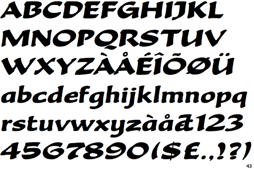 Пример шрифта Becka Script