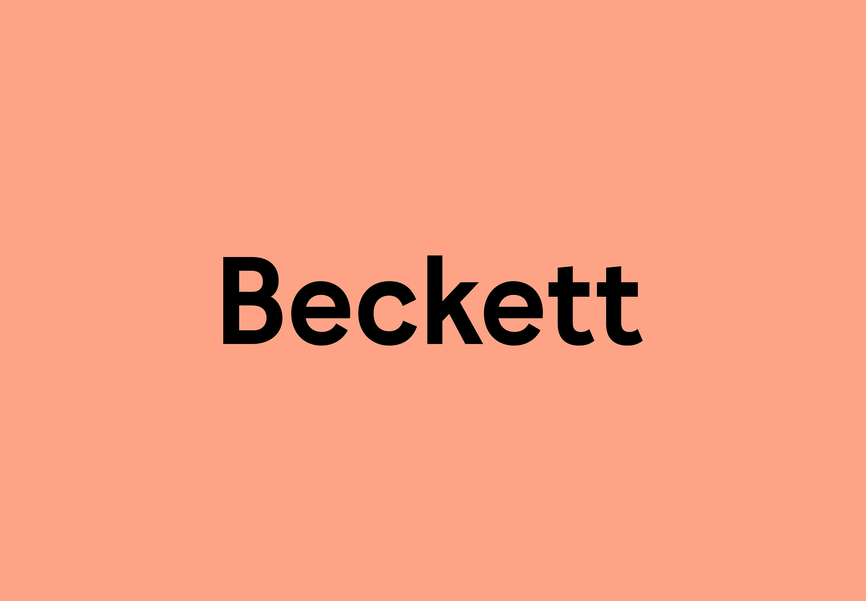 Пример шрифта Becket
