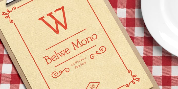 Пример шрифта Belwe Mono