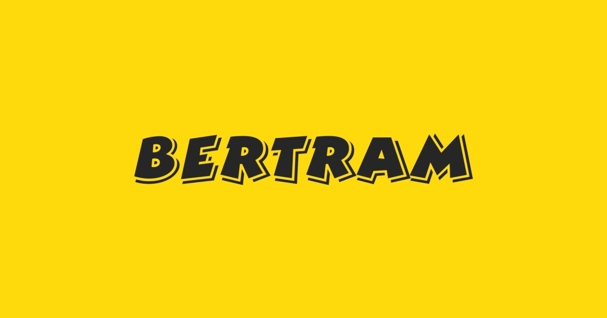 Пример шрифта Bertram