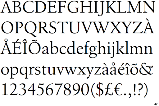Пример шрифта Birka