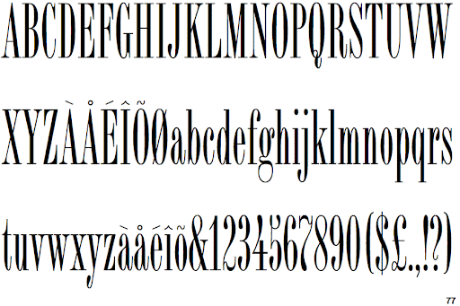 Пример шрифта Bordeaux