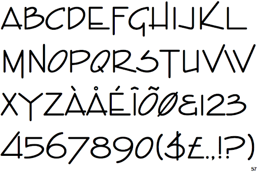 Пример шрифта Enviro