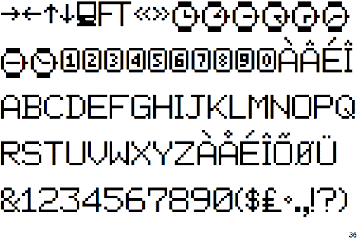 Пример шрифта Facsimile