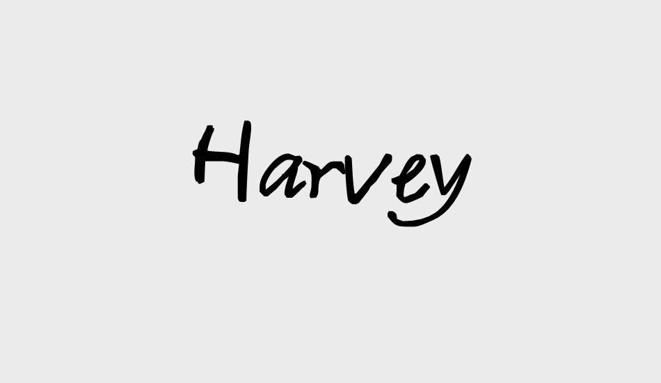 Пример шрифта Harvey