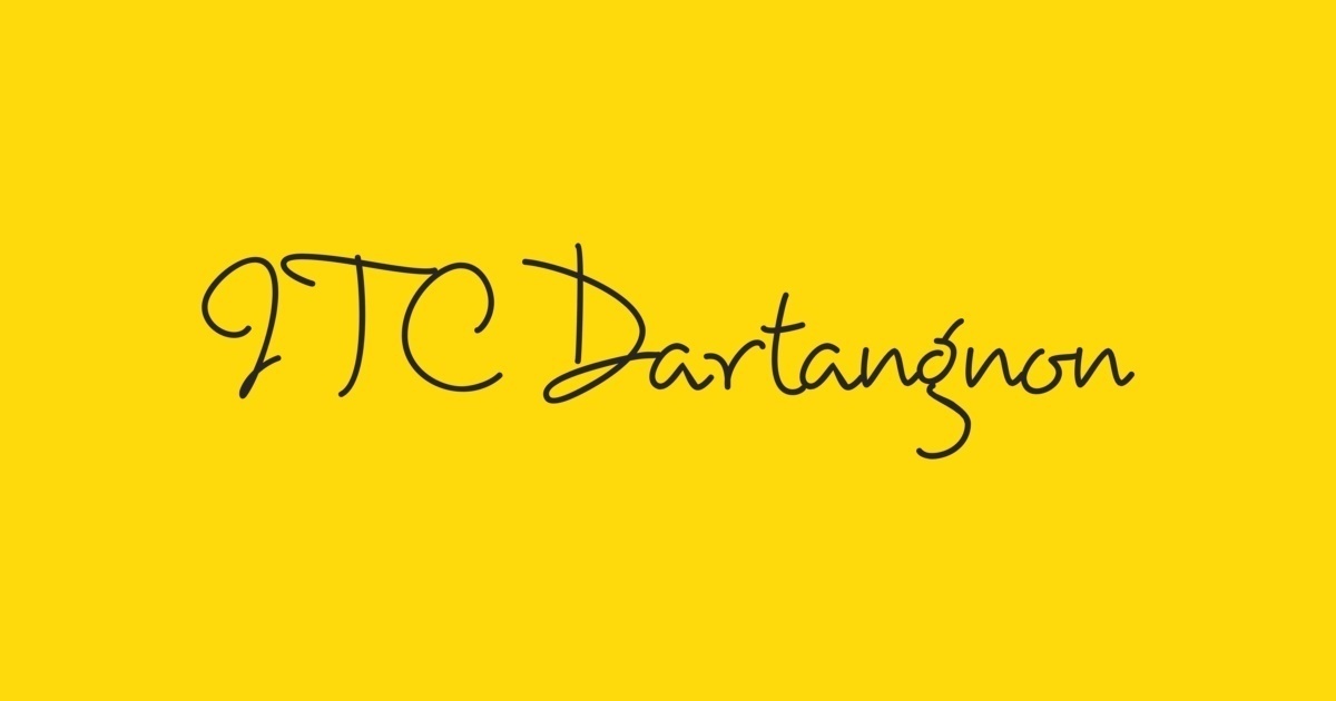 Пример шрифта Dartangnon ITC