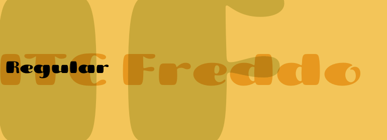 Пример шрифта Freddo ITC