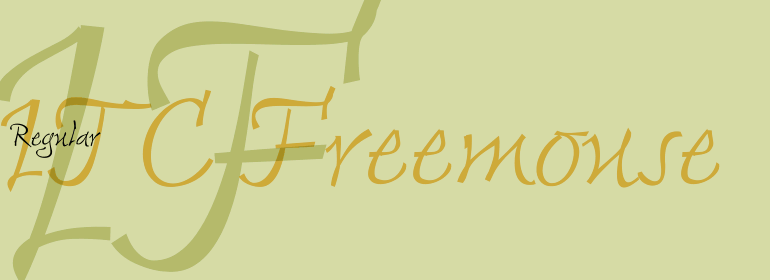 Пример шрифта Freemouse ITC
