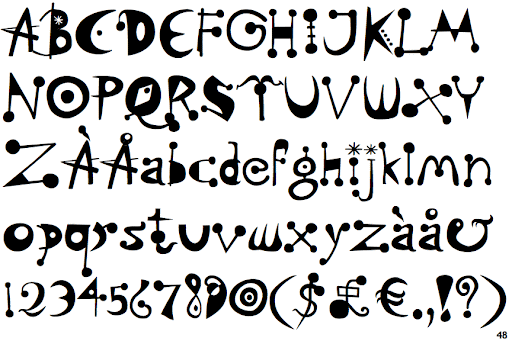 Пример шрифта Linotype Dropink