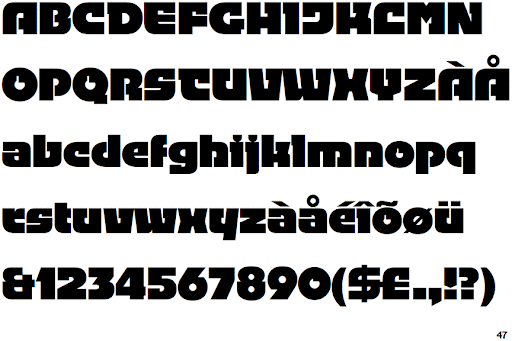 Пример шрифта Linotype Fehrle Display