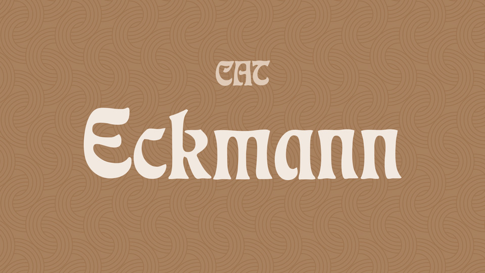 Пример шрифта Eckmann