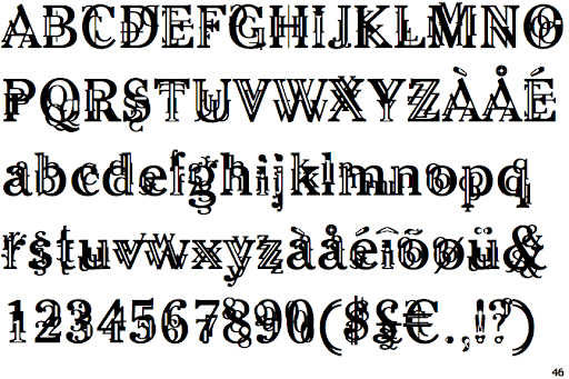Пример шрифта Linotype Barock