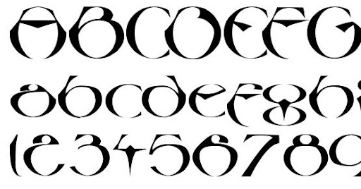 Пример шрифта Linotype Besque