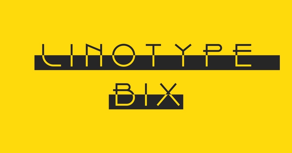 Пример шрифта Linotype Bix