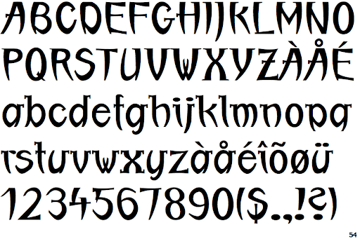Пример шрифта Linotype Boundaround