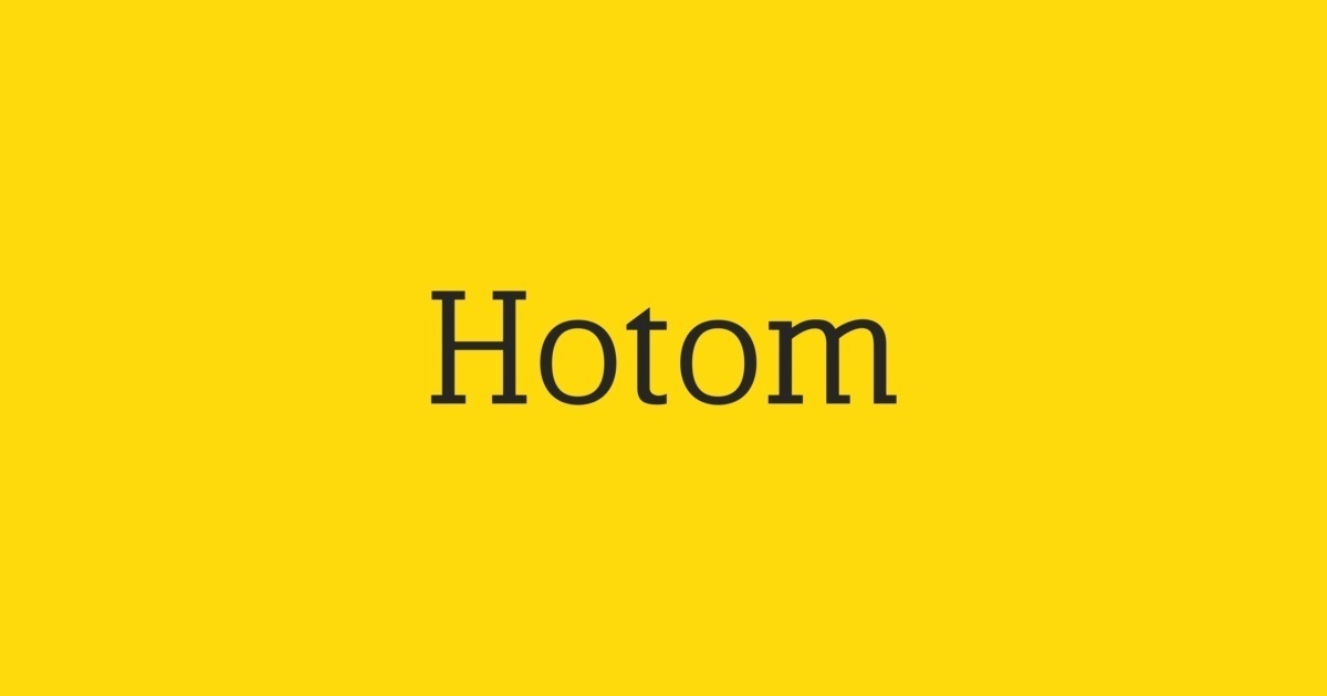 Пример шрифта HoTom