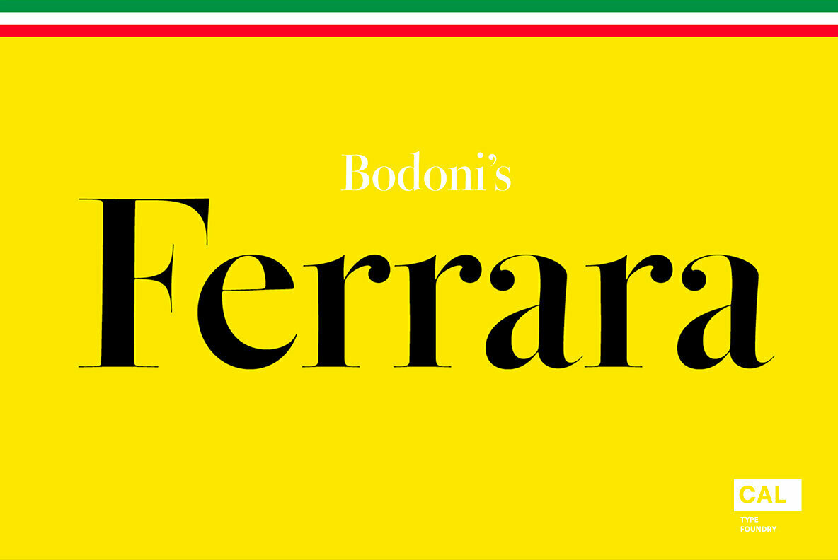 Пример шрифта Bodoni Ferrara Banner