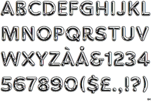 Пример шрифта Chromium One