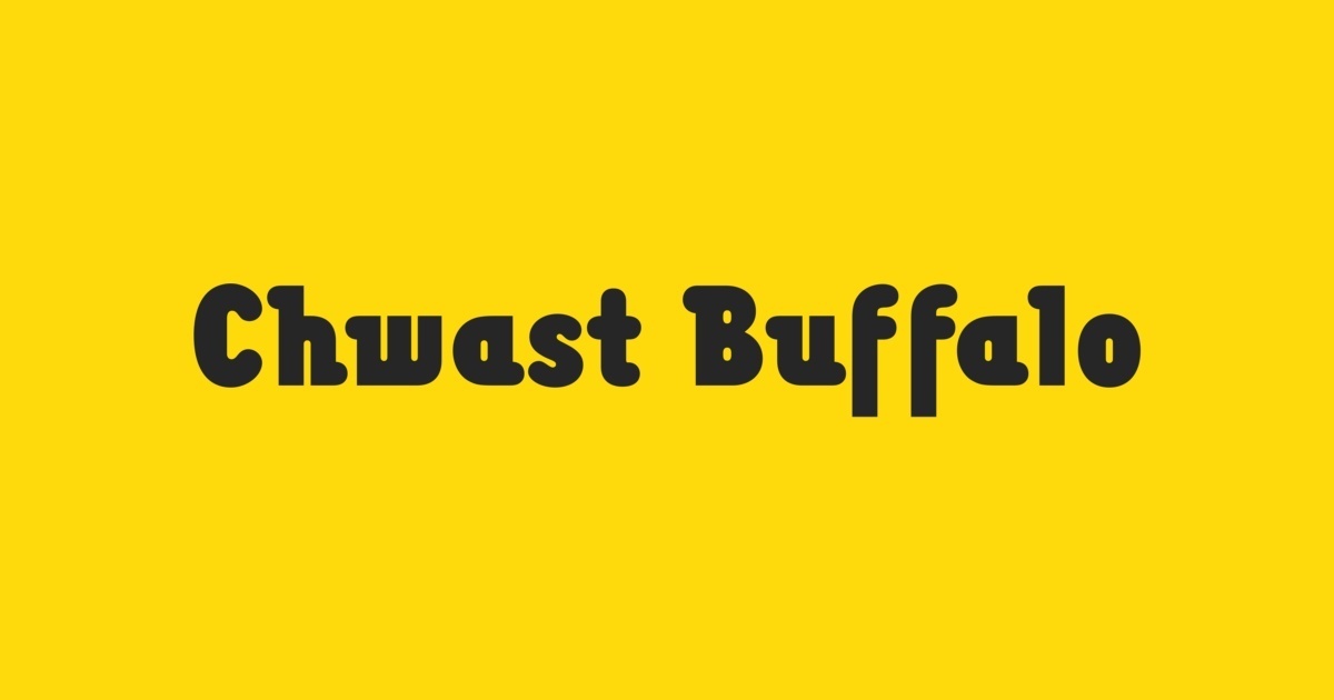 Пример шрифта Chwast Buffalo