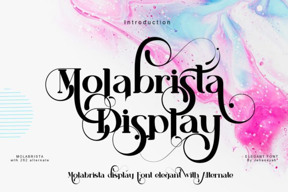Пример шрифта Molabrista