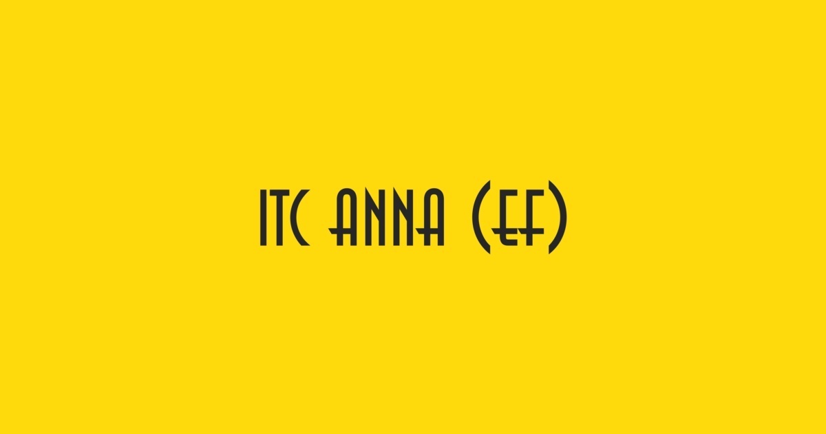 Пример шрифта Anna ITC