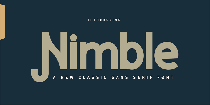 Пример шрифта Nimble
